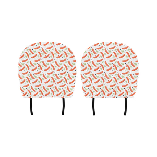 Sausage Pattern Print Design 03 Car Headrest Cover