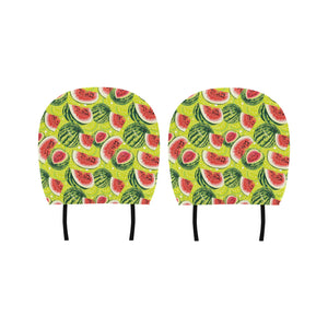 Watermelon Theme Pattern Car Headrest Cover