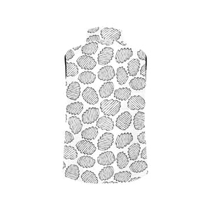 Potato Chips Pattern Print Design 03 Women's Padded Vest