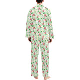 Ladybug Pattern Print Design 05 Men's Long Pajama Set