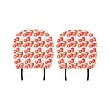 Tomato Water Color Pattern Car Headrest Cover