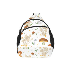 Mushroom Pattern Theme All Over Print Chest Bag