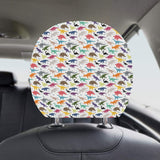 Colorful Dinosaur Pattern Car Headrest Cover