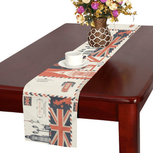 British Pattern Print Design 04 Table Runner