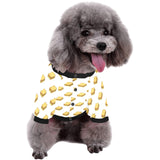 Sandwich Pattern Print Design 04 All Over Print Pet Dog Round Neck Fuzzy Shirt