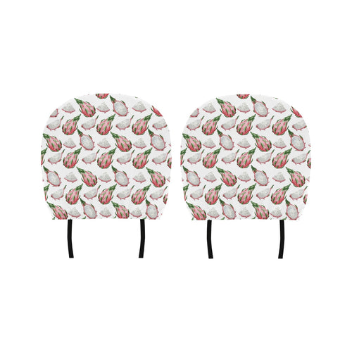 Dragon Fruit Pattern Car Headrest Cover