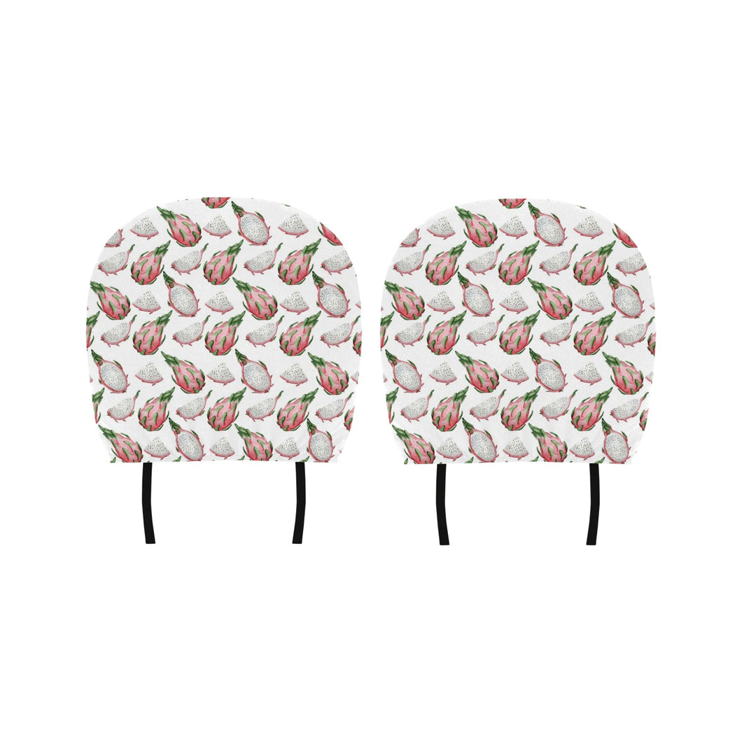 Dragon Fruit Pattern Car Headrest Cover