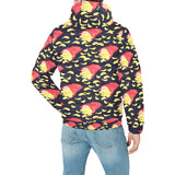 Potato Chips Pattern Print Design 05 Men's Padded Hooded Jacket(ModelH42)