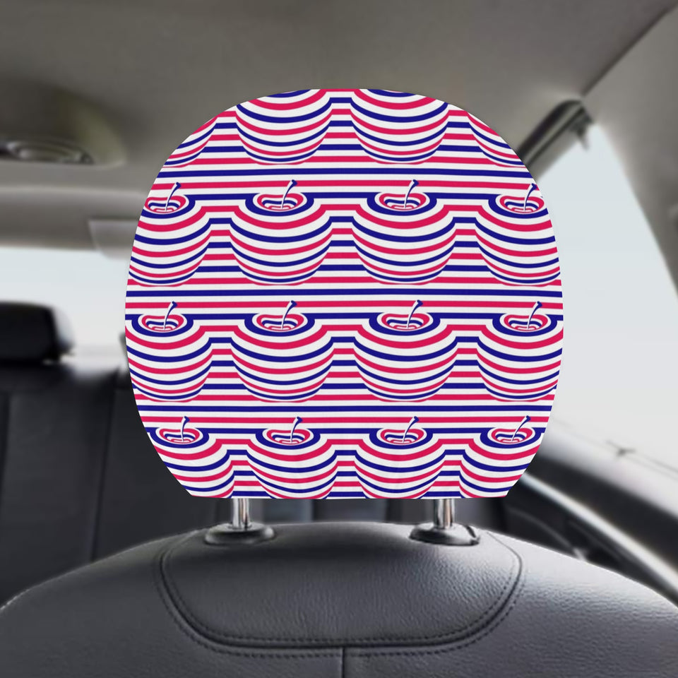 Apple USA Pattern Car Headrest Cover