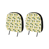 Durian Pattern Background Car Headrest Cover