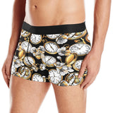 Clock Flower Pattern Men's All Over Print Boxer Briefs Men's Underwear