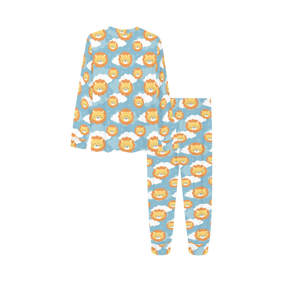 Lion Pattern Print Design 05 Kids' Boys' Girls' All Over Print Pajama Set