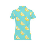 Lemon Theme Pattern Women's All Over Print Polo Shirt