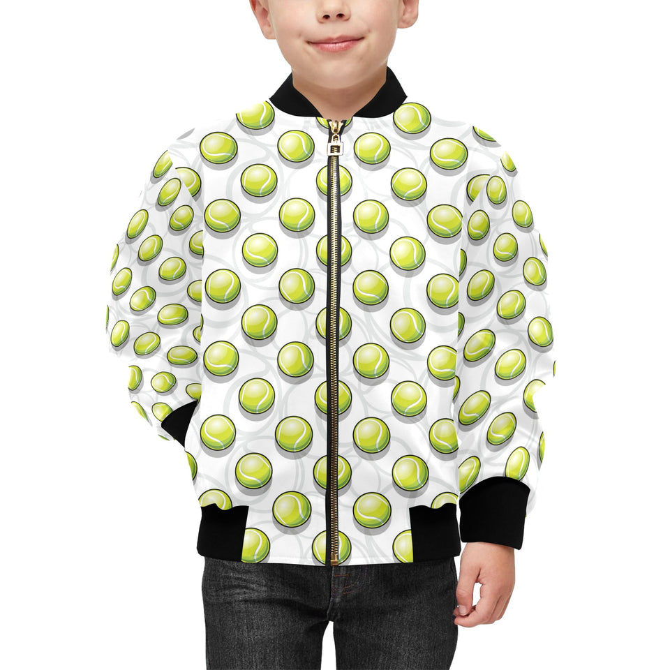 Tennis Pattern Print Design 05 Kids' Boys' Girls' Bomber Jacket