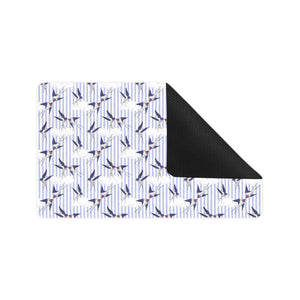 Swallow Pattern Print Design 03 Doormat