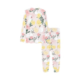 Swan Flower Pattern Kids' Boys' Girls' All Over Print Pajama Set