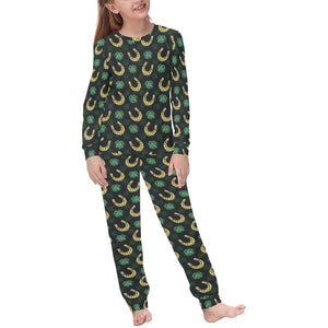 Horseshoes Pattern Print Design 04 Kids' Boys' Girls' All Over Print Pajama Set