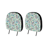 Koala Leaves Pattern Car Headrest Cover