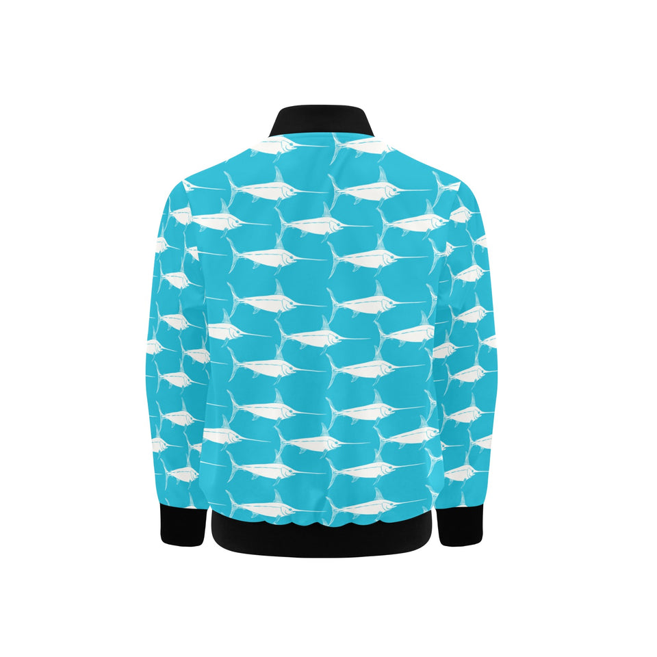 Swordfish Pattern Print Design 02 Kids' Boys' Girls' Bomber Jacket