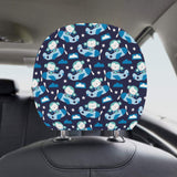 Monkey in Airplane Pattern Car Headrest Cover