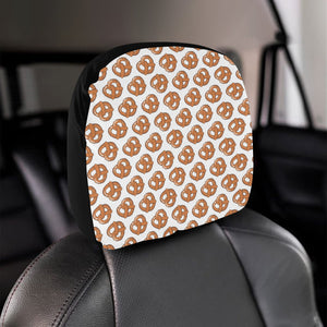 Pretzels Pattern Print Design 05 Car Headrest Cover