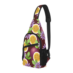 Passion Fruit Sliced Pattern All Over Print Chest Bag