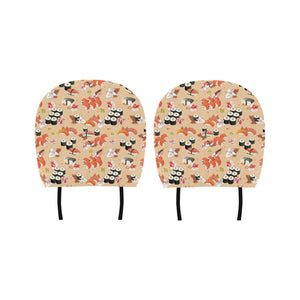 Sushi Pattern Car Headrest Cover