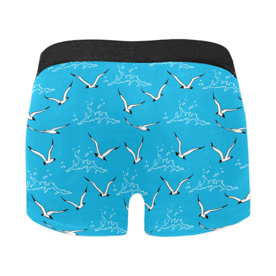 Seagull Pattern Print Design 05 Men's All Over Print Boxer Briefs Men's Underwear