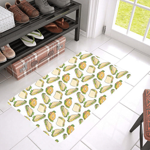 Sandwich Pattern Print Design 05 Doormat