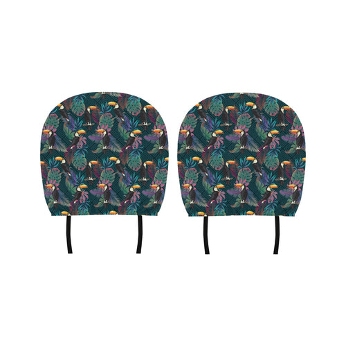 Toucan Pattern Car Headrest Cover