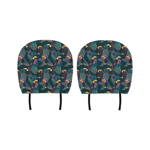 Toucan Pattern Car Headrest Cover