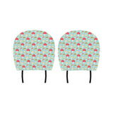 Mushroom Pattern Background Car Headrest Cover