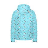 Piano Pattern Print Design 01 Kids' Boys' Girls' Padded Hooded Jacket