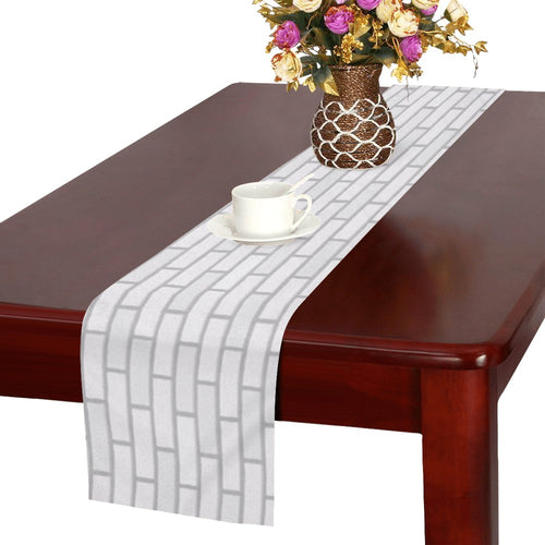 Brick Printed Pattern Print Design 03 Table Runner