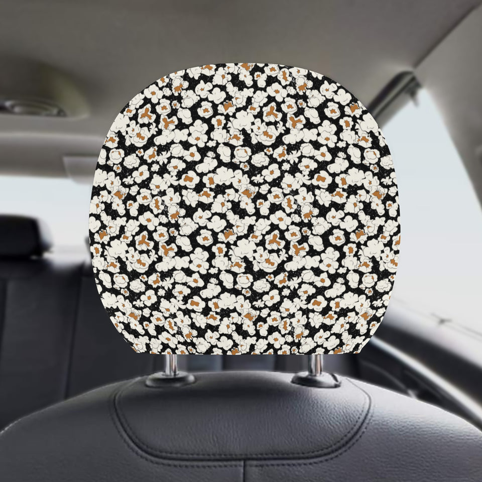 Popcorn Pattern Print Design 02 Car Headrest Cover