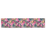 Hibiscus Pattern Print Design 03 Table Runner