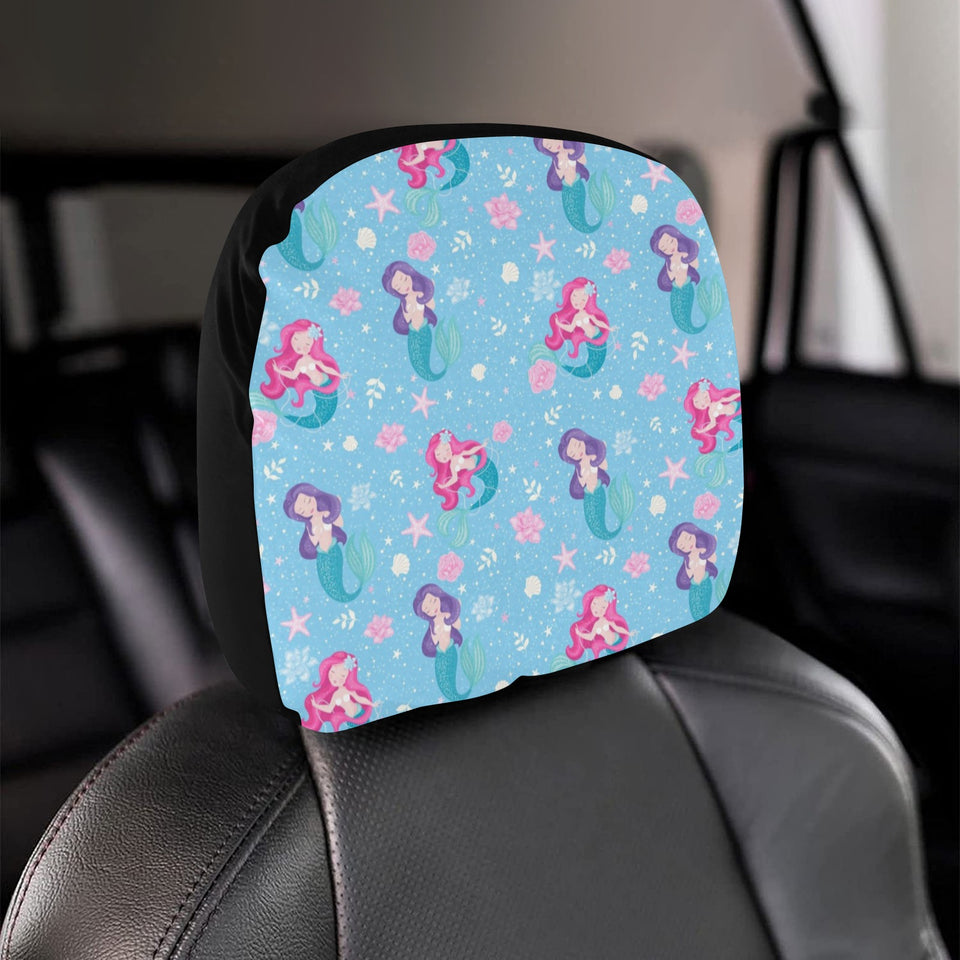 Cute Mermaid Pattern Car Headrest Cover