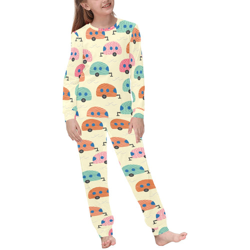 Camper Van Pattern Print Design 04 Kids' Boys' Girls' All Over Print Pajama Set