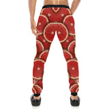 Sliced Grapefruit Pattern Background Unisex Casual Sweatpants