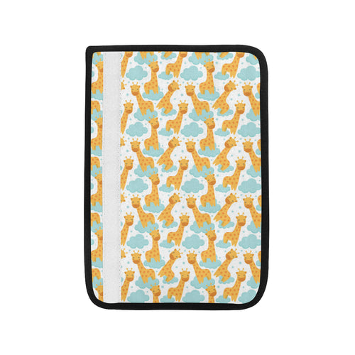 Giraffe Pattern Print Design 05 Car Seat Belt Cover