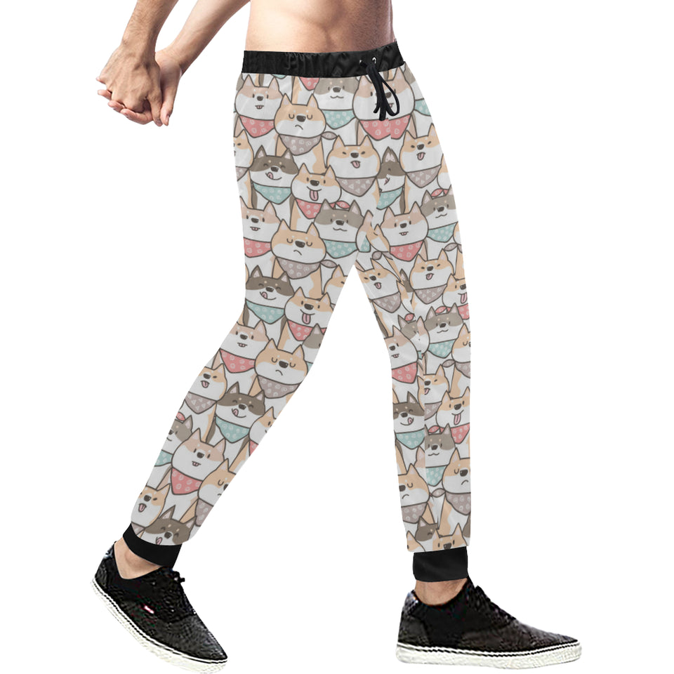 Shiba Inu Pattern Unisex Casual Sweatpants