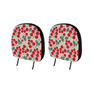 Hand Drawn Tomato Pattern Car Headrest Cover