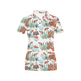 Clown Fish Pattern Print Design 04 Women's All Over Print Polo Shirt