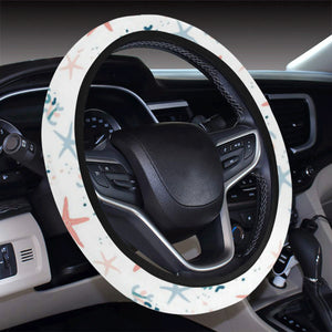 Starfish Pattern Background Car Steering Wheel Cover