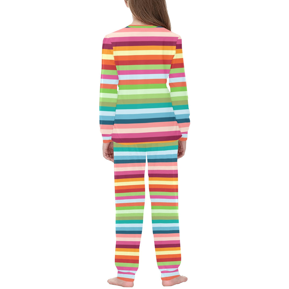 Rainbow Pattern Kids' Boys' Girls' All Over Print Pajama Set