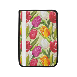 Colorful Tulip Pattern Car Seat Belt Cover