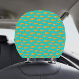 Clown Fish Pattern Print Design 02 Car Headrest Cover