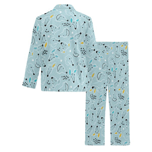 Greyhound Pattern Print Design 03 Men's Long Pajama Set