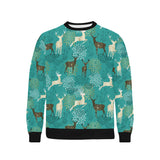 Deer Pattern Men's Crew Neck Sweatshirt