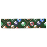 Billiard Ball Pattern Print Design 03 Table Runner